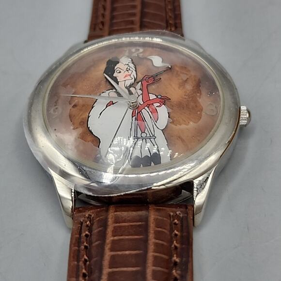 Rare Vintage Marc Davis Signature Series Cruella DeVil Disnry Watch 1095/5000 main image 7